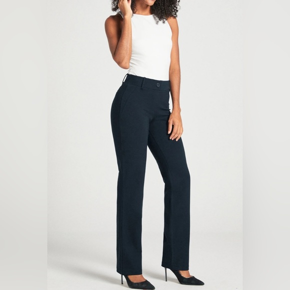 Betabrand Pants - Beta brand yoga work pants Classic Dress Pant Yoga Pant SZ 2XL Navy Blue